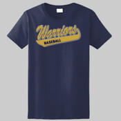 Rhinestone Baseball - Ladies Ultra Cotton™ 100% Cotton T Shirt