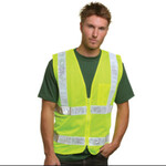 Bayside Mesh Safety Vest - Lime
