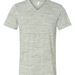 White Marble Unisex Jersey Short-Sleeve V-Neck T-Shirt